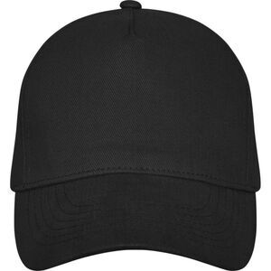 Elevate Unisex Adult Doyle 5 Panel Cap / Solid Black
